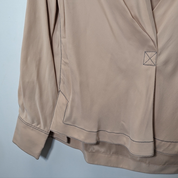 Rag and Bone Shields Silk Drape Front Blouse - Picture 5 of 14